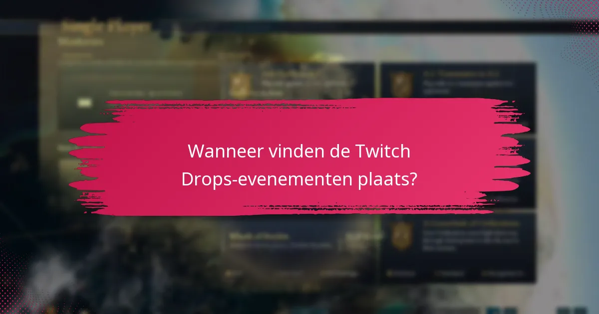 Hoe lang duren Twitch Drops-evenementen?